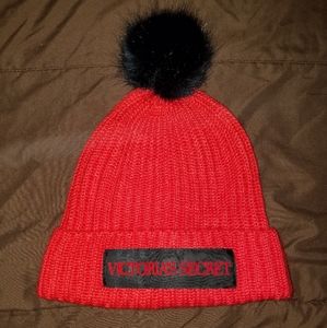 Victoria Secret Logo Pom-pom hat